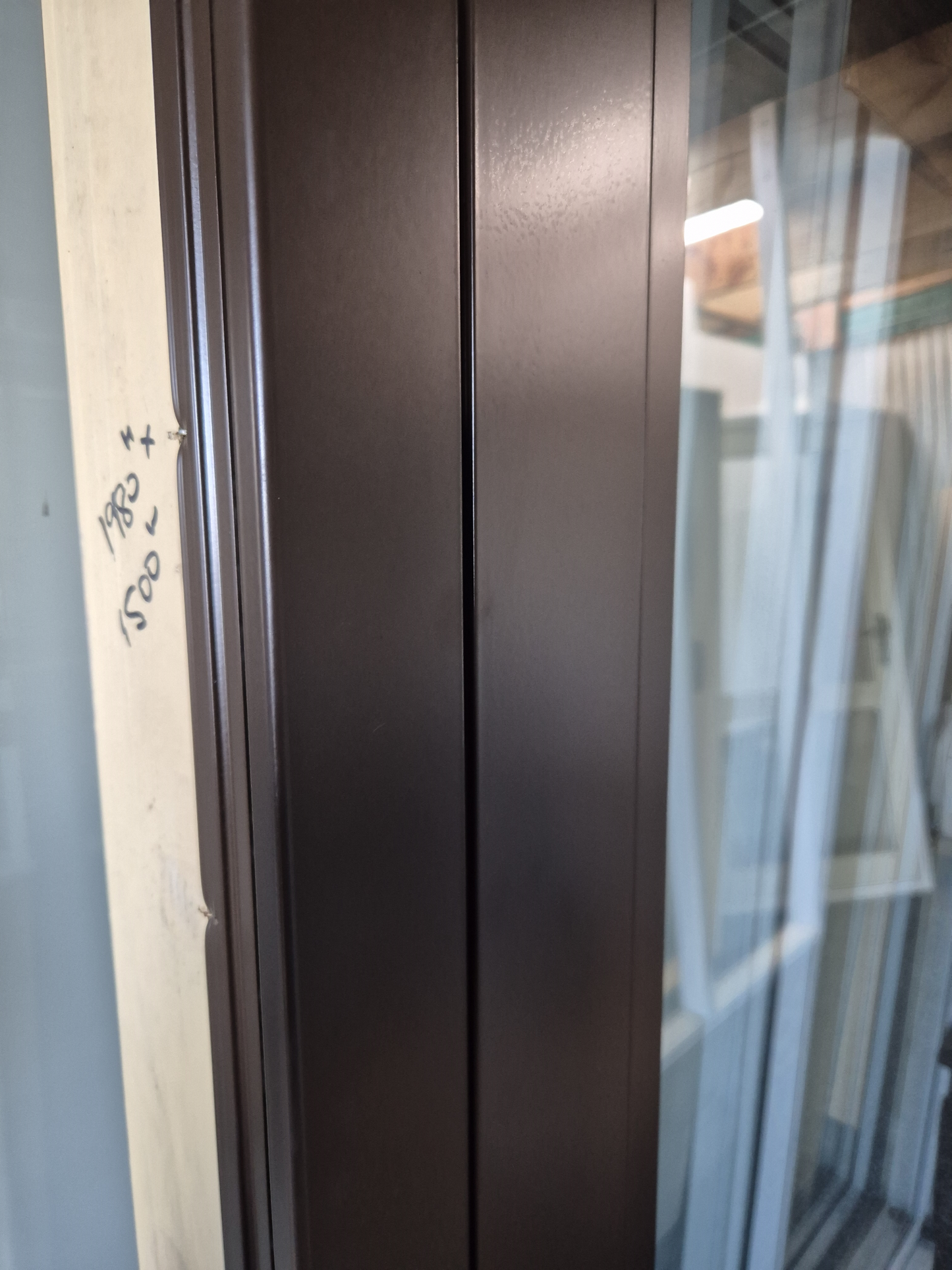 New Double Glazed Brown French Door 1980 H x 1500 W #2107