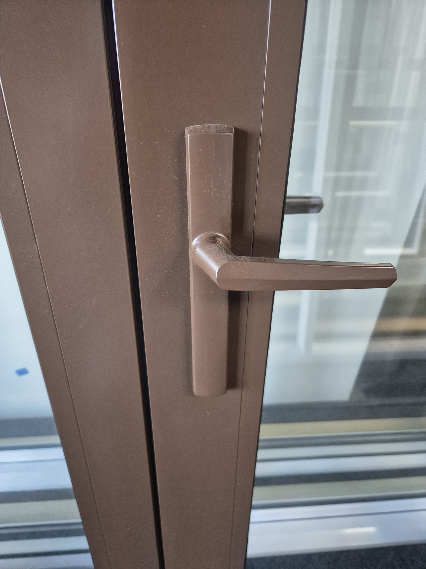 New Double Glazed Brown French Door 1980 H x 1500 W #2107