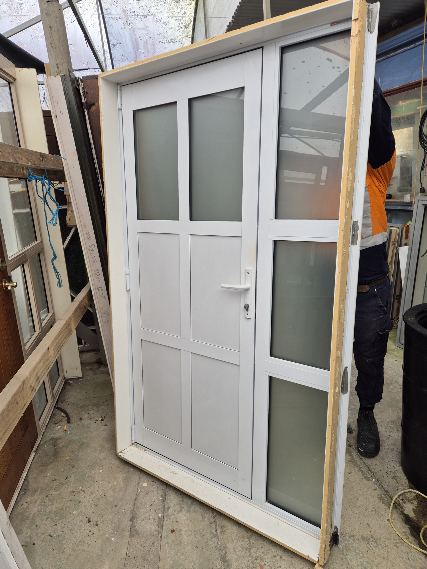 Modern Double Glazed Entranceway 2m H x 1.2 W #2343