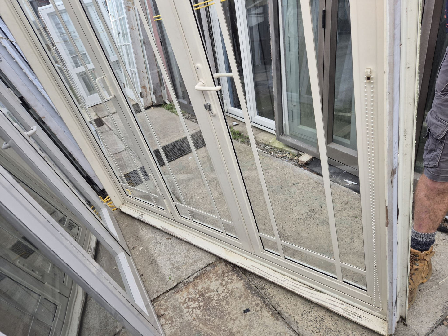 Aluminium Bifolding Door with outside access 2.1 x 2.1m #2342