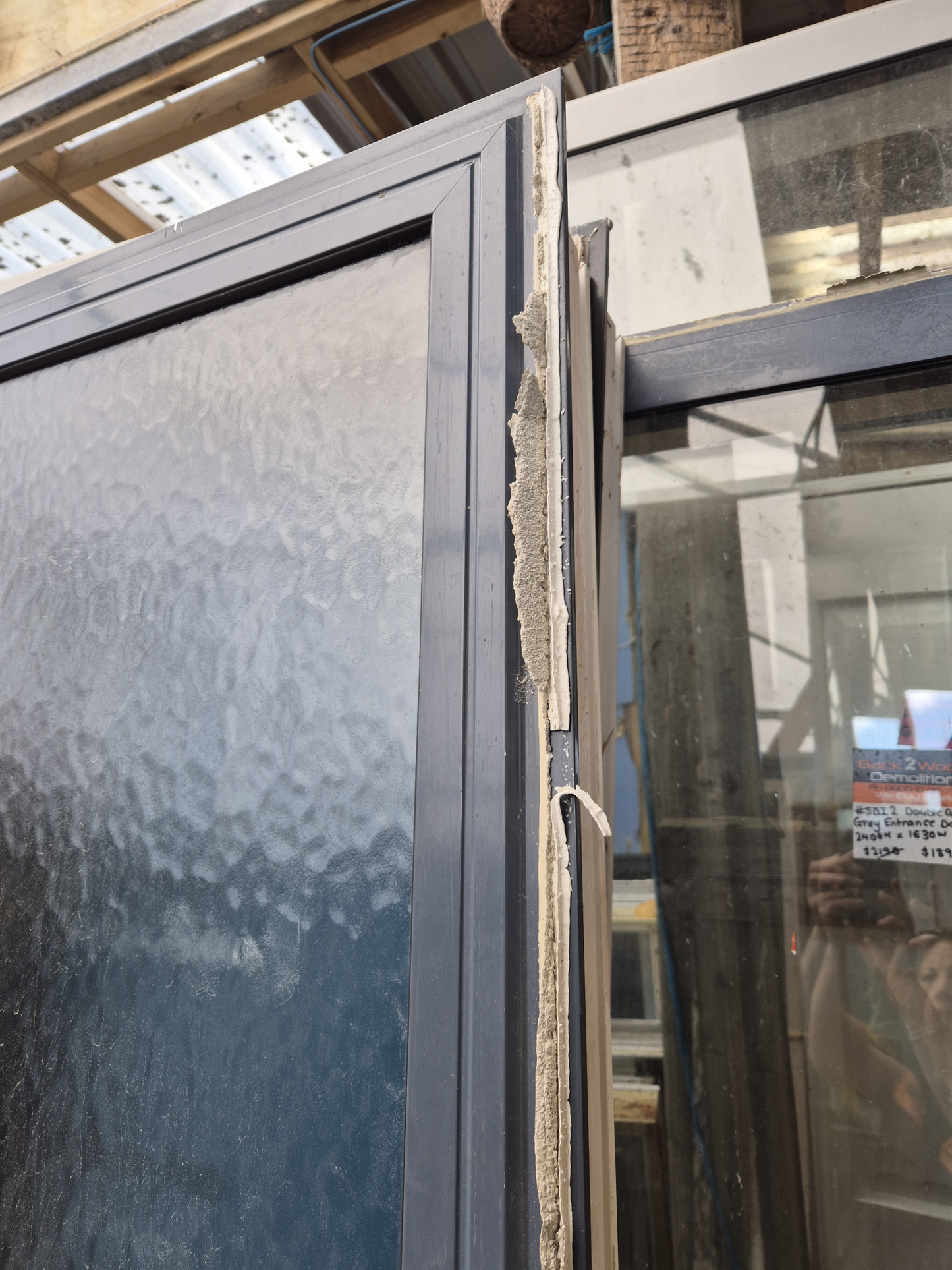 Entrance Door with sidelight 2050 H x 1400 W #2341
