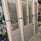 Lot of Cream Joinery, priced individually. Ranchsliders, Leadlite door, Windows
