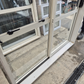 Cream Ranchslider with opening window 2m H x 1.6W #2059