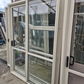 Lot of Cream Joinery, priced individually. Ranchsliders, Leadlite door, Windows