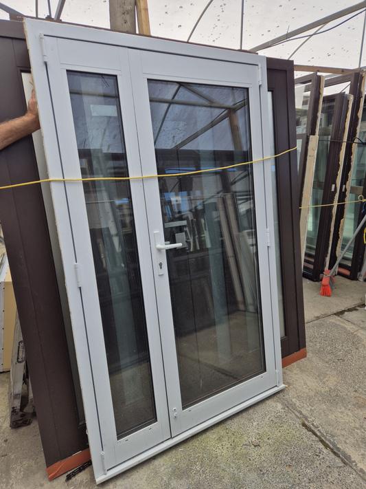 Double Glazed White outward opening Doors 2m H x 1.2 W #2349