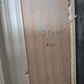 White Aluminium Door opens inwards 2m H x 800 W #2350