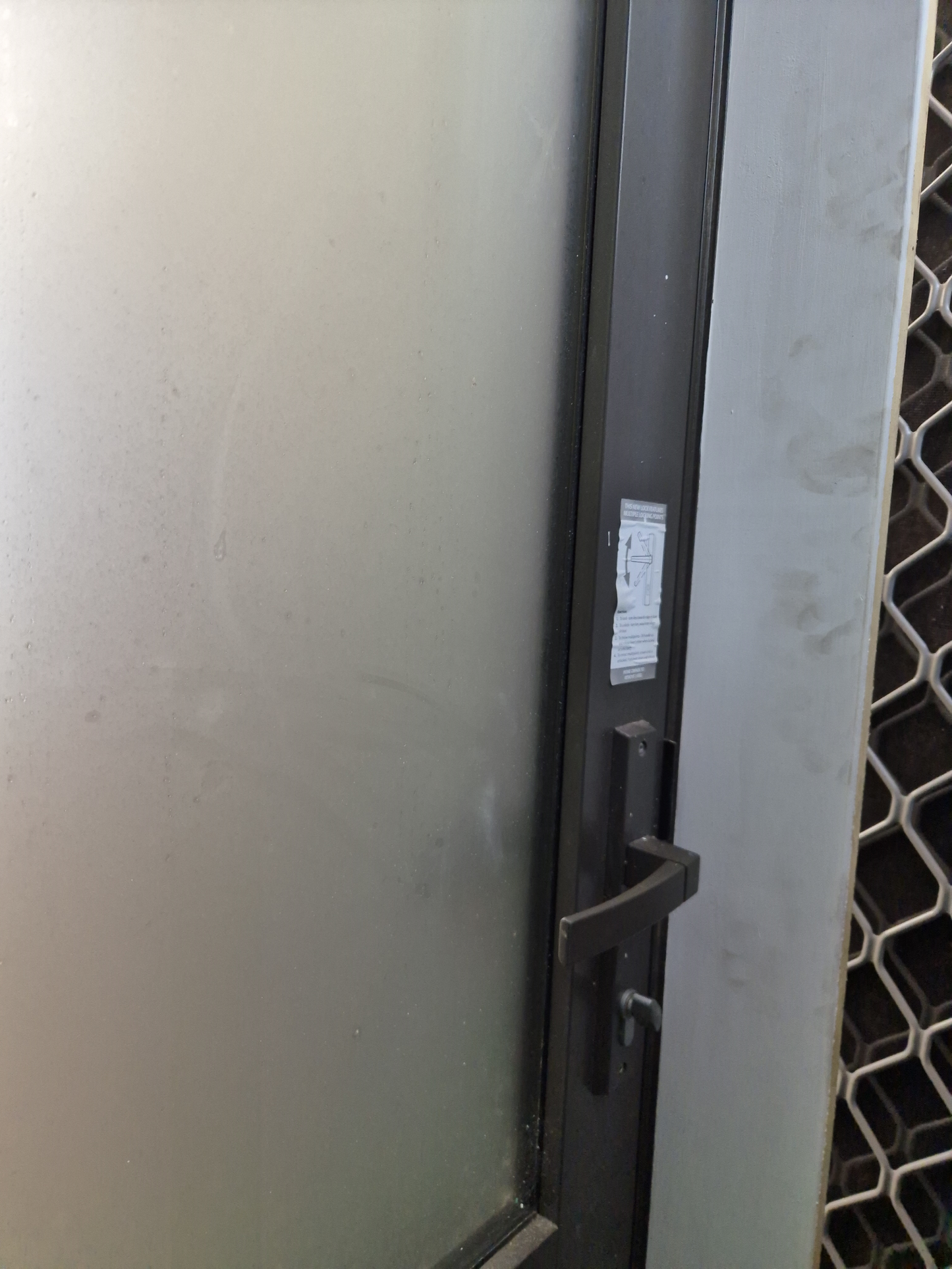 Near New Double Glazed Aluminium Door 2m H x 930 W #2355