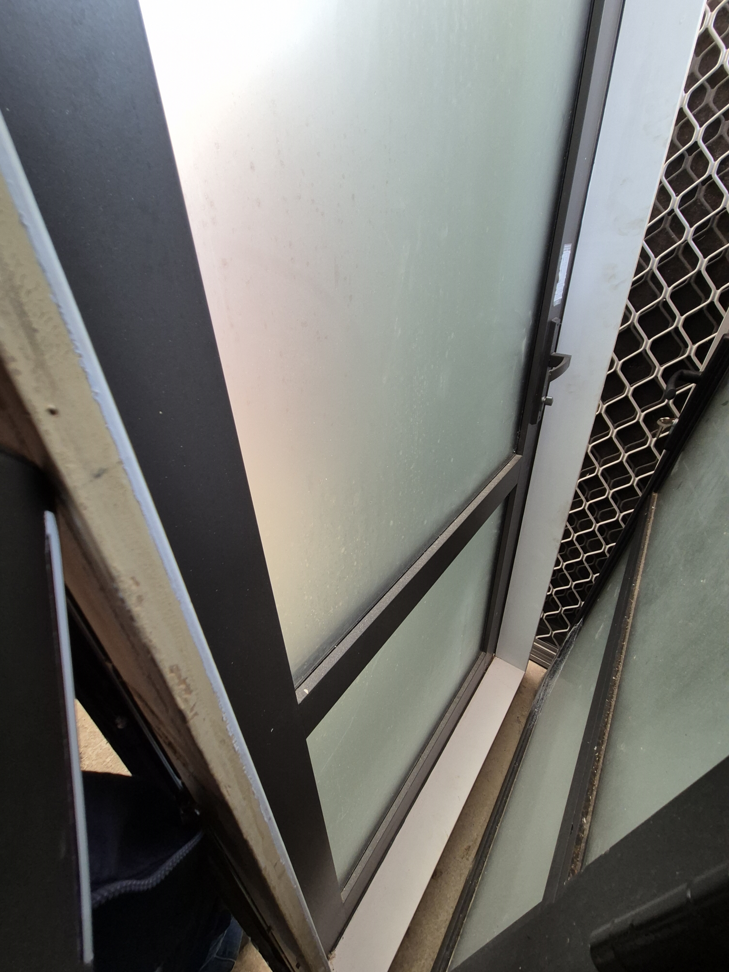 Near New Double Glazed Aluminium Door 2m H x 930 W #2355