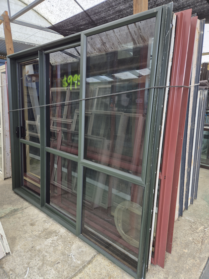 Stacker Sliding door with opening window 2m H x 2.3 W #2358