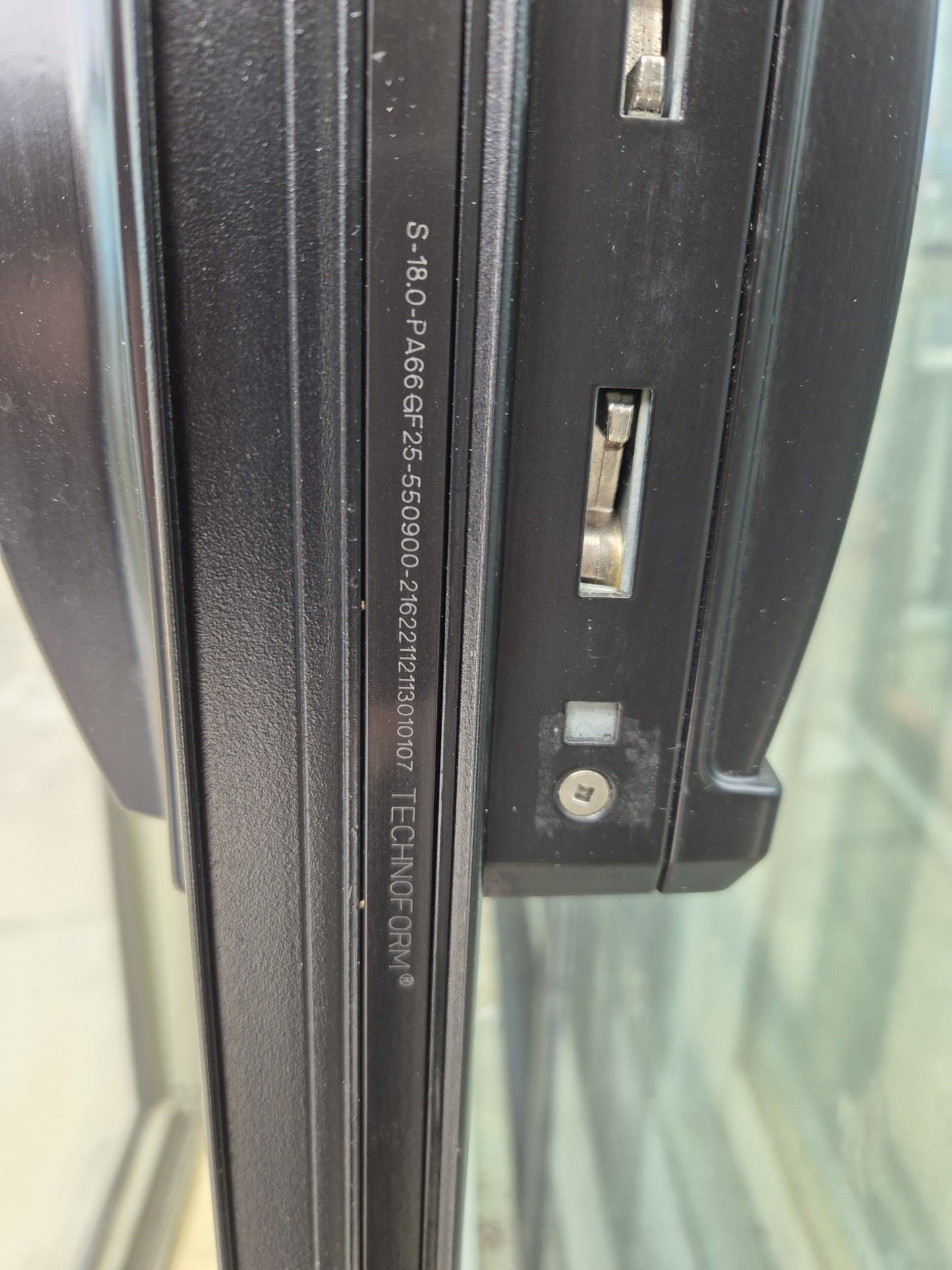 Near New Black Stacker Double Glazed 1970 H x 2.4 W #2164