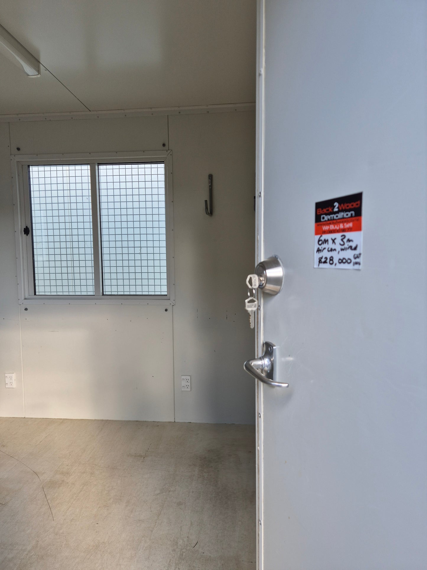 NZ Made 6m x 3m  Portacom with air con unit