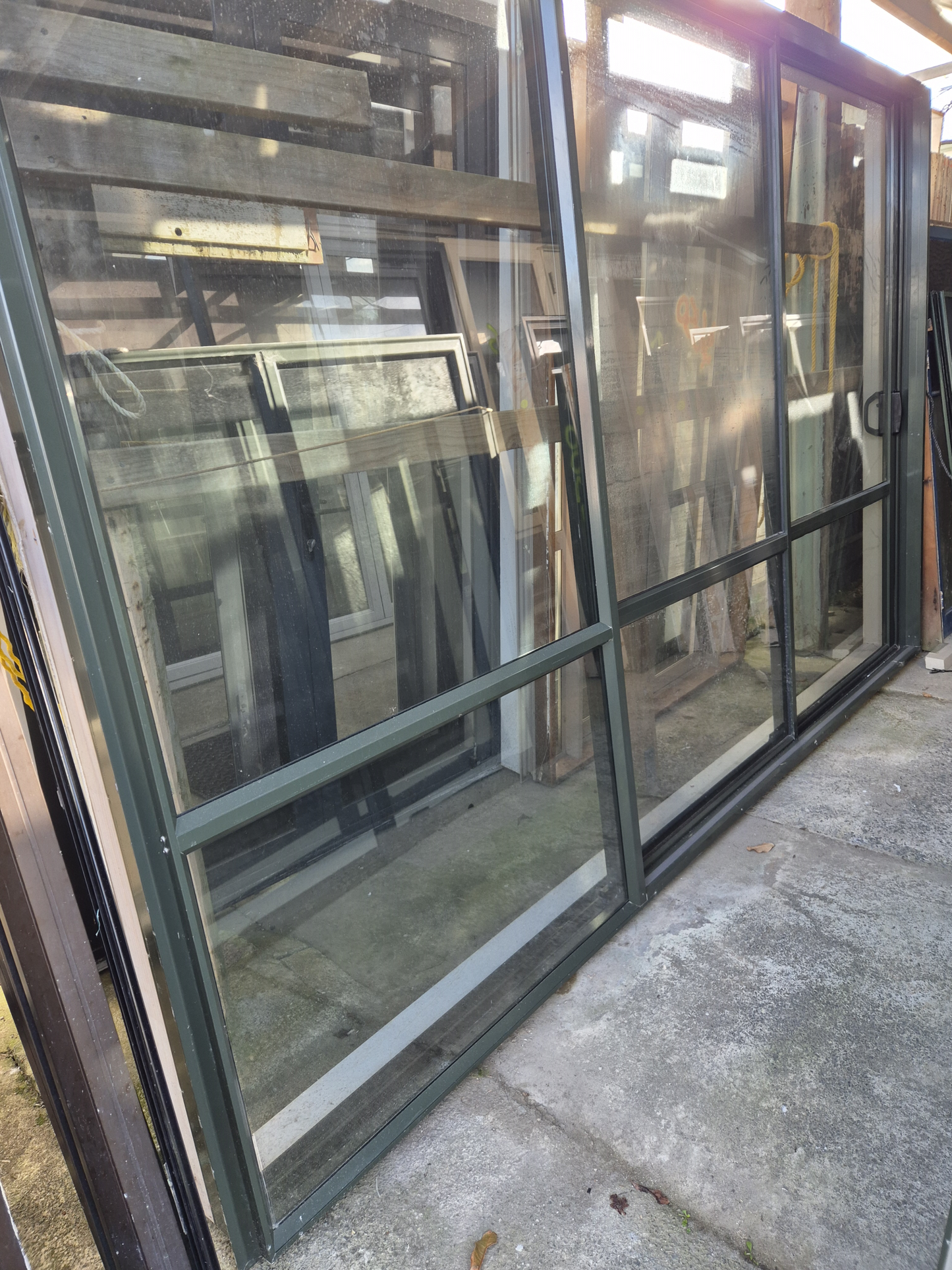 Karaka Green Stacker, Double Sliding Door 2130 H x 3290 W #2365