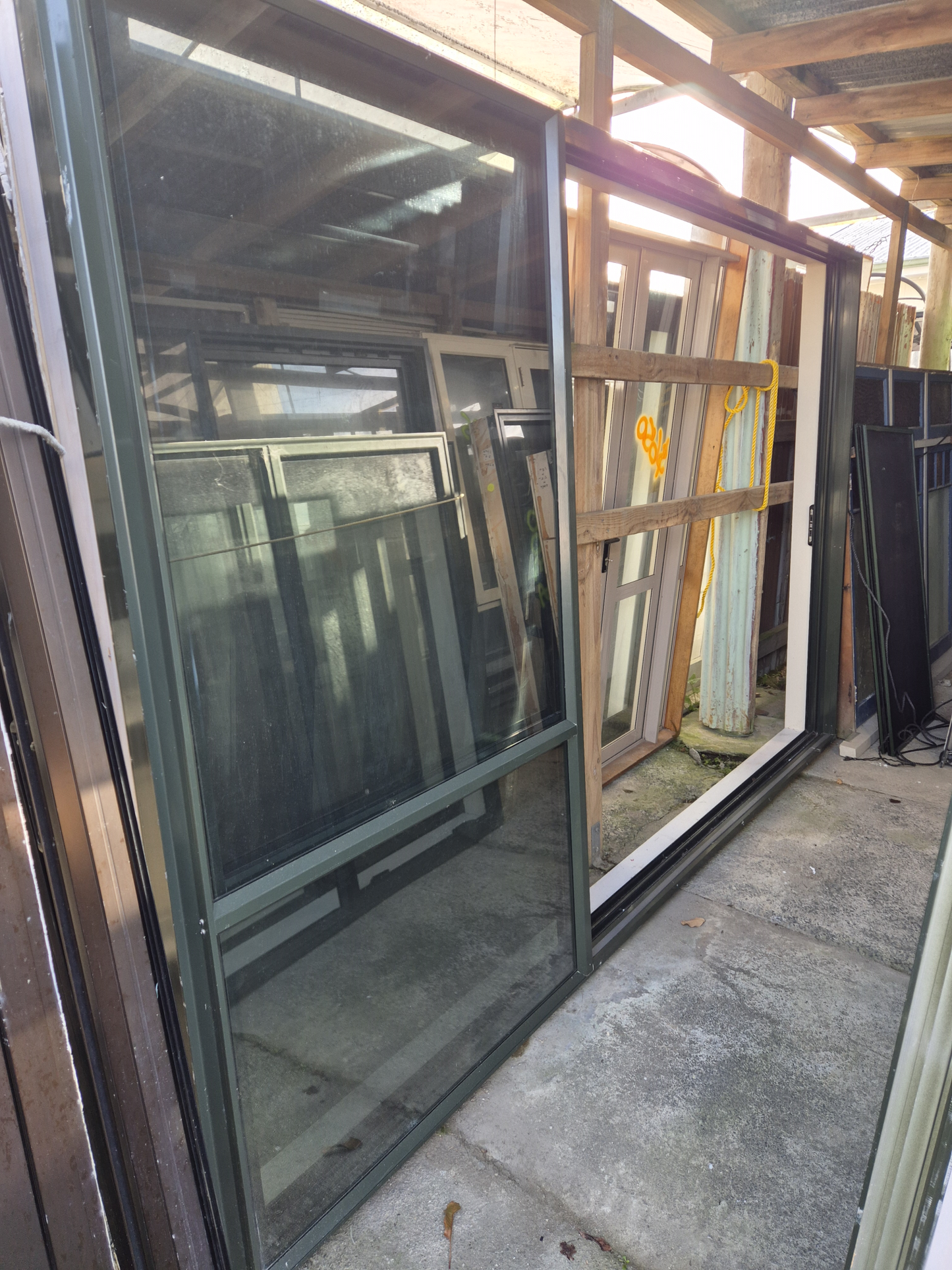 Karaka Green Stacker, Double Sliding Door 2130 H x 3290 W #2365