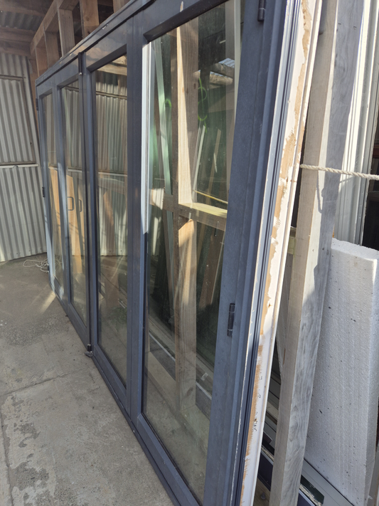 Denim Blue Bifolding Doors 2 H x 3.1 W #2367