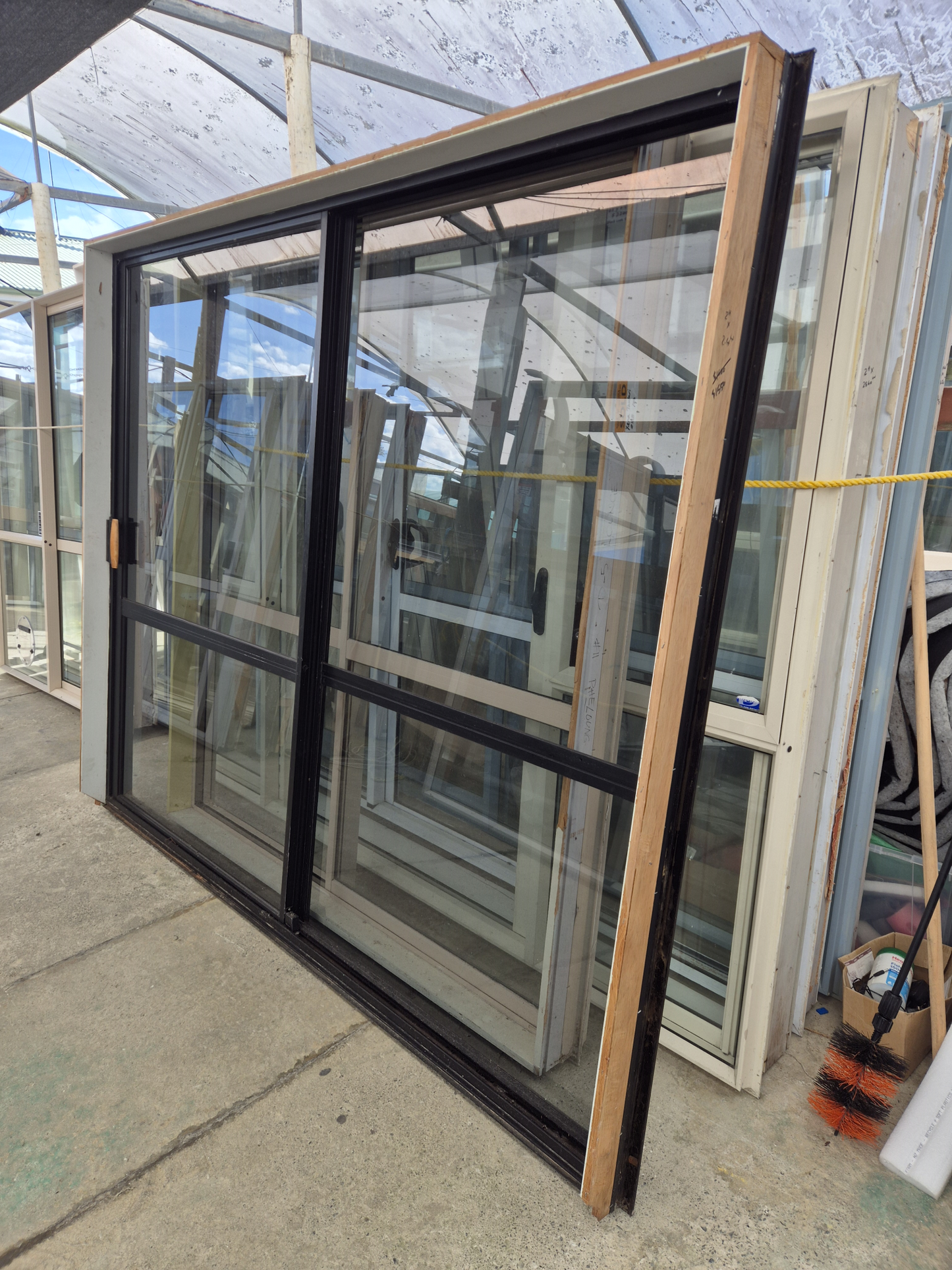 Black Ranchslider 2m H x 2.4 W #2363
