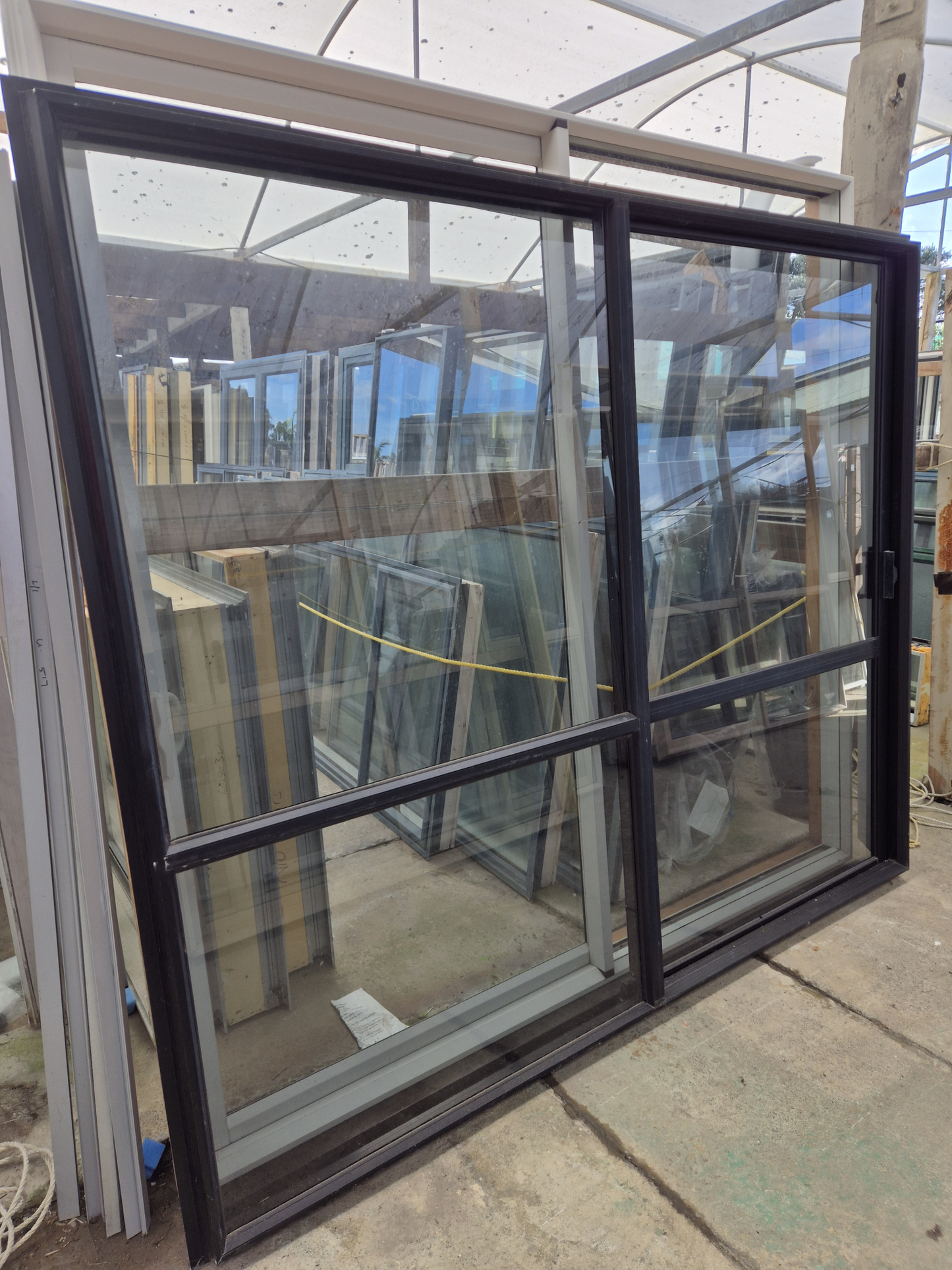 Black Ranchslider 2m H x 2.4 W #2363