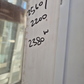 White Aluminium Bifolding door with outside entry 2380 W #2366