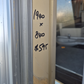 Silver Aluminium Door opens outward 1940 H x 840 W #2370