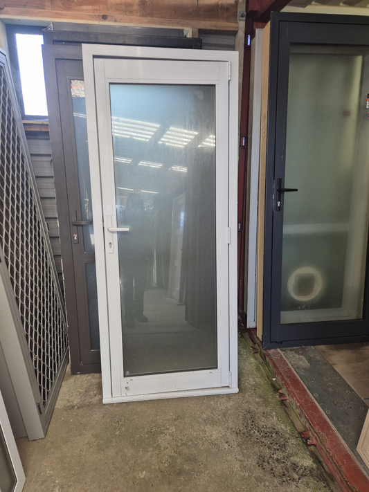 White Double Glazed Door, opens outward 1990 H x 800 W #2369