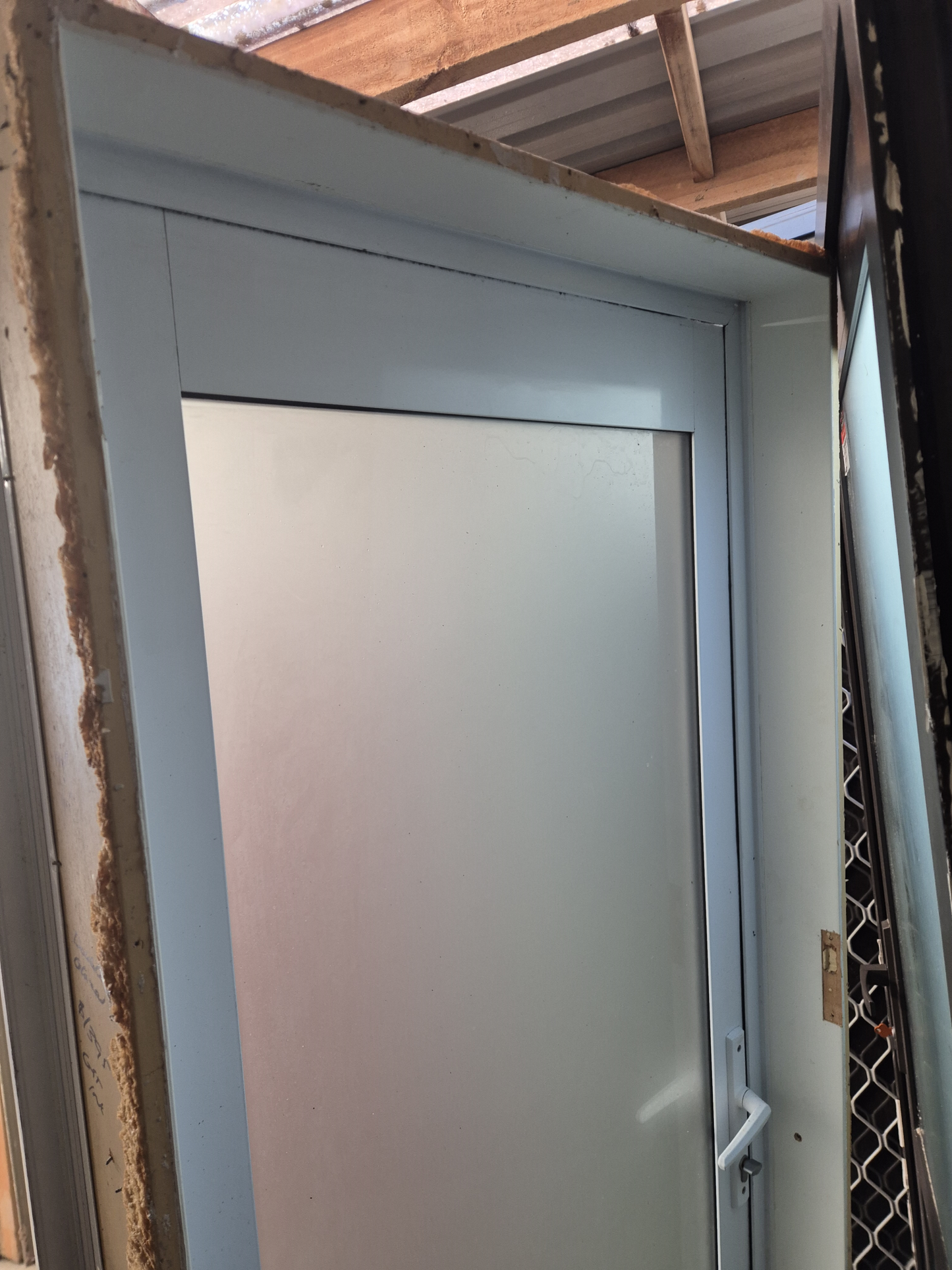 White Double Glazed Door, opens outward 1990 H x 800 W #2369
