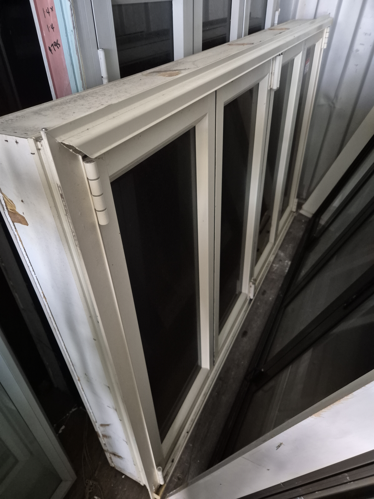 Cream Bifolding Window 1190 H x 2000 W #2371