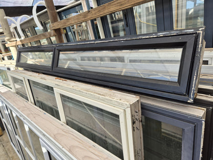 Black Highlight window 270 H x 2.4W double opening #2381