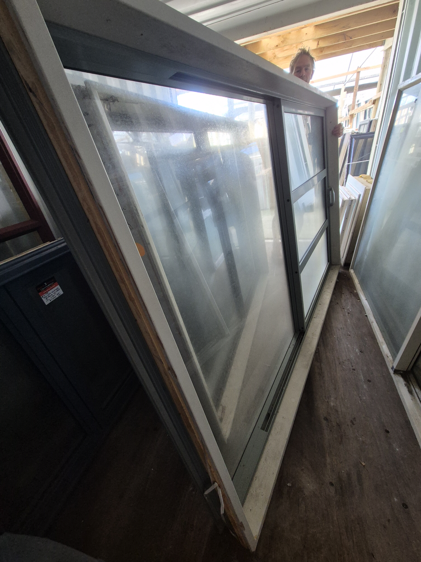 Large Aluminium Sliding window 1520 H x 2405 W #2378