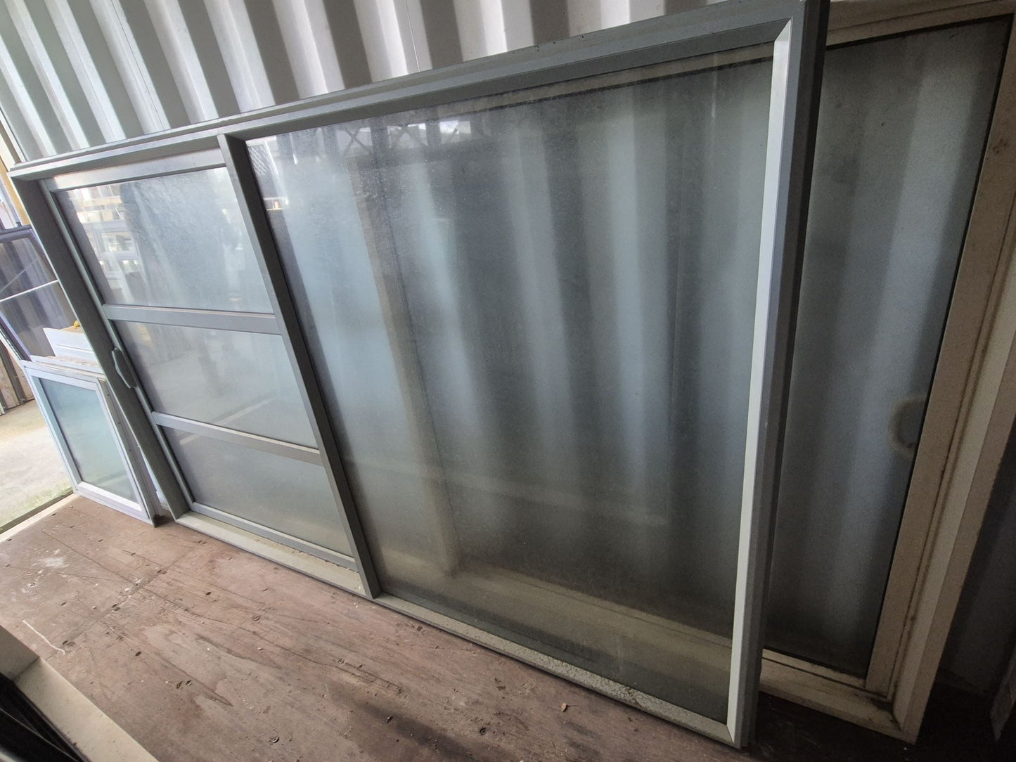 Large Aluminium Sliding window 1520 H x 2405 W #2378