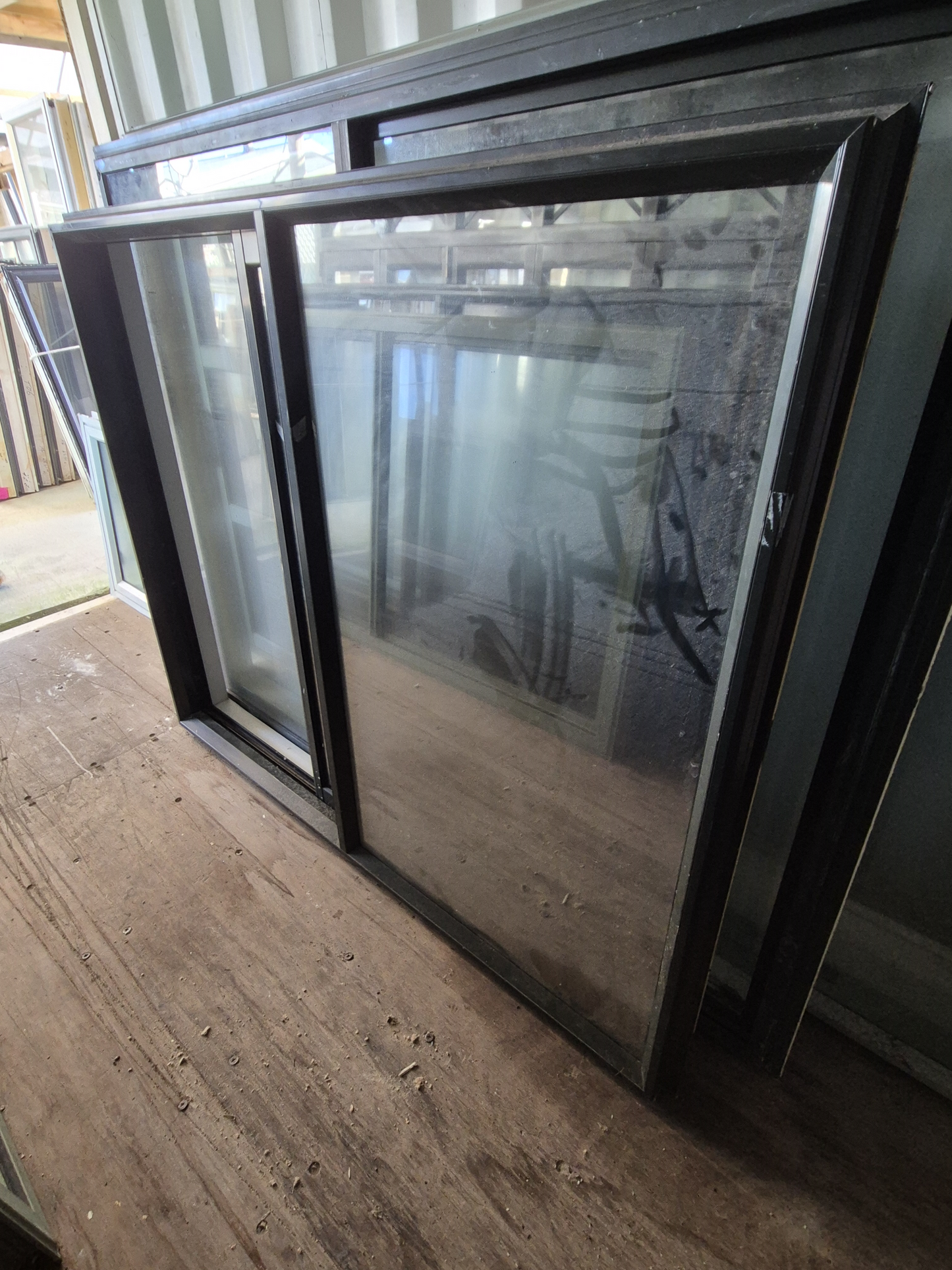 Karaka Green Sliding Window 1300 H x 1590 W #2374