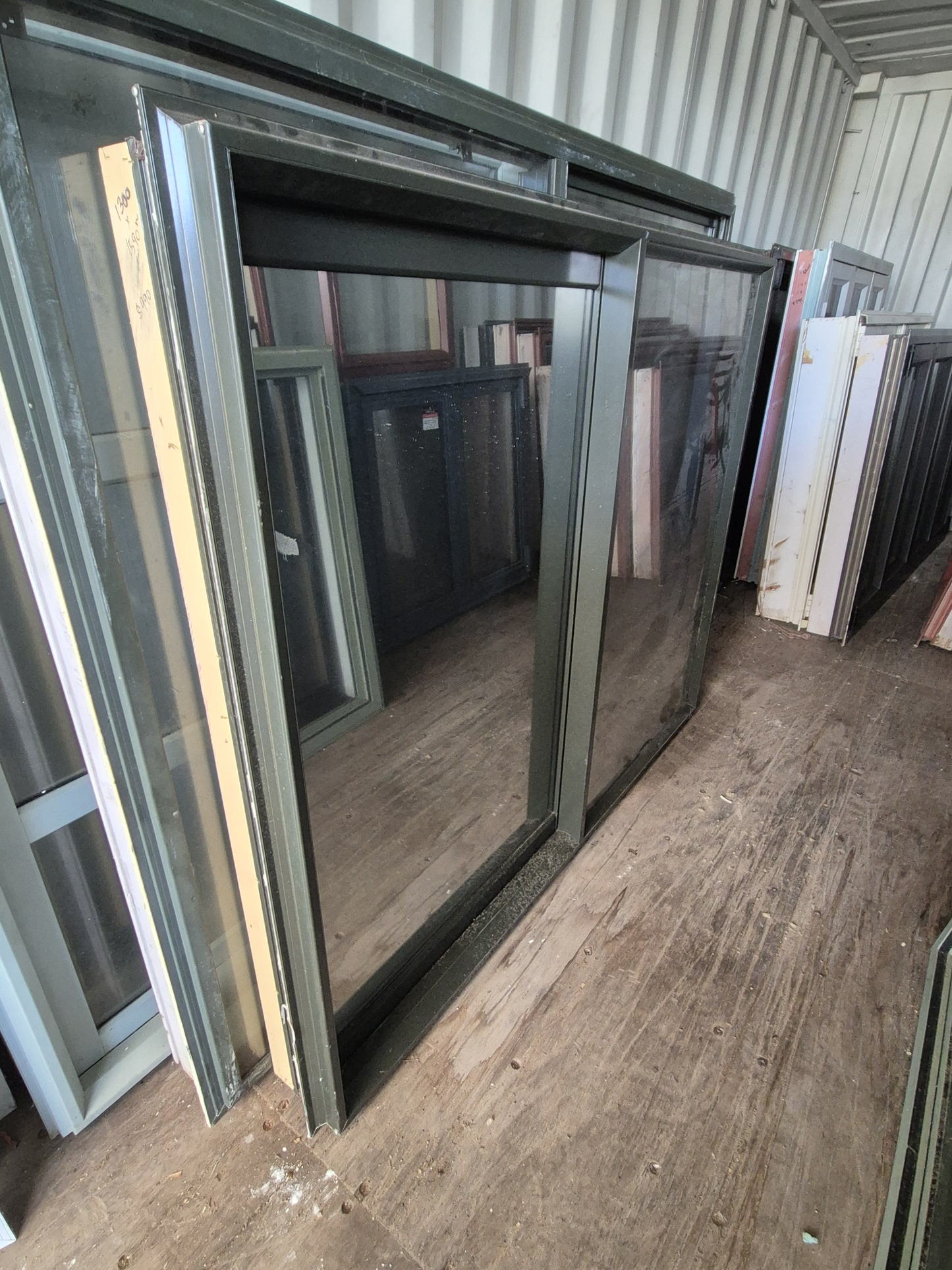 Karaka Green Sliding Window 1300 H x 1590 W #2374