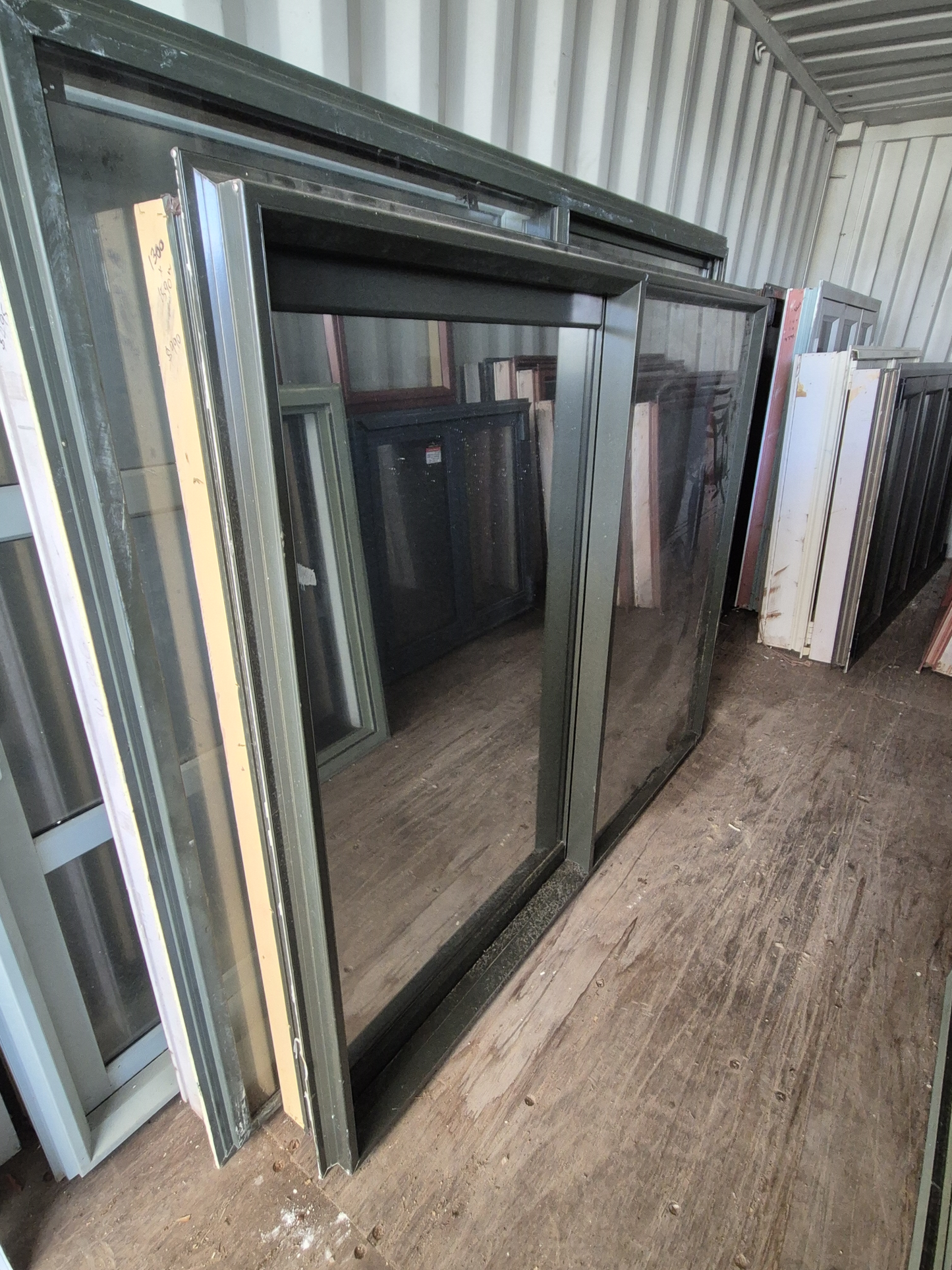 Karaka Green Sliding Window 1300 H x 1590 W #2374