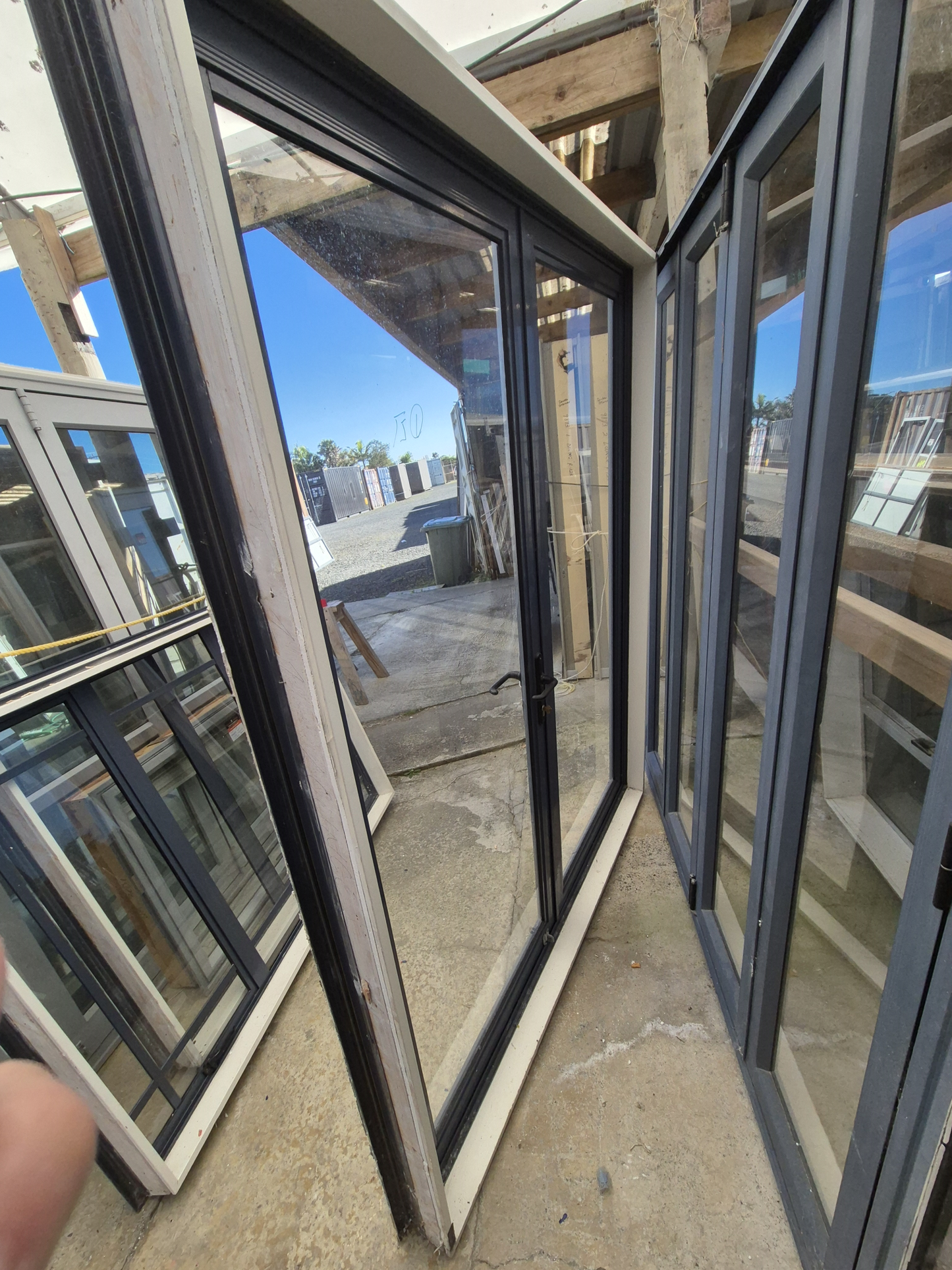 Aluminium Bi-folding door 2 H x 1.8 W #2377