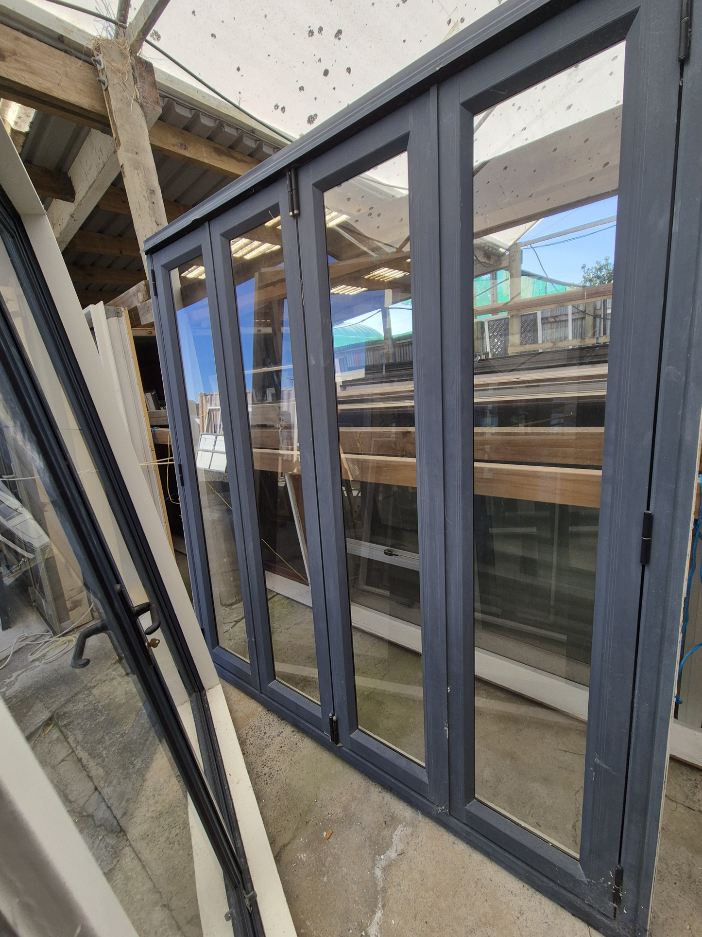 Aluminium Bi-folding door 2 H x 1.8 W #2377