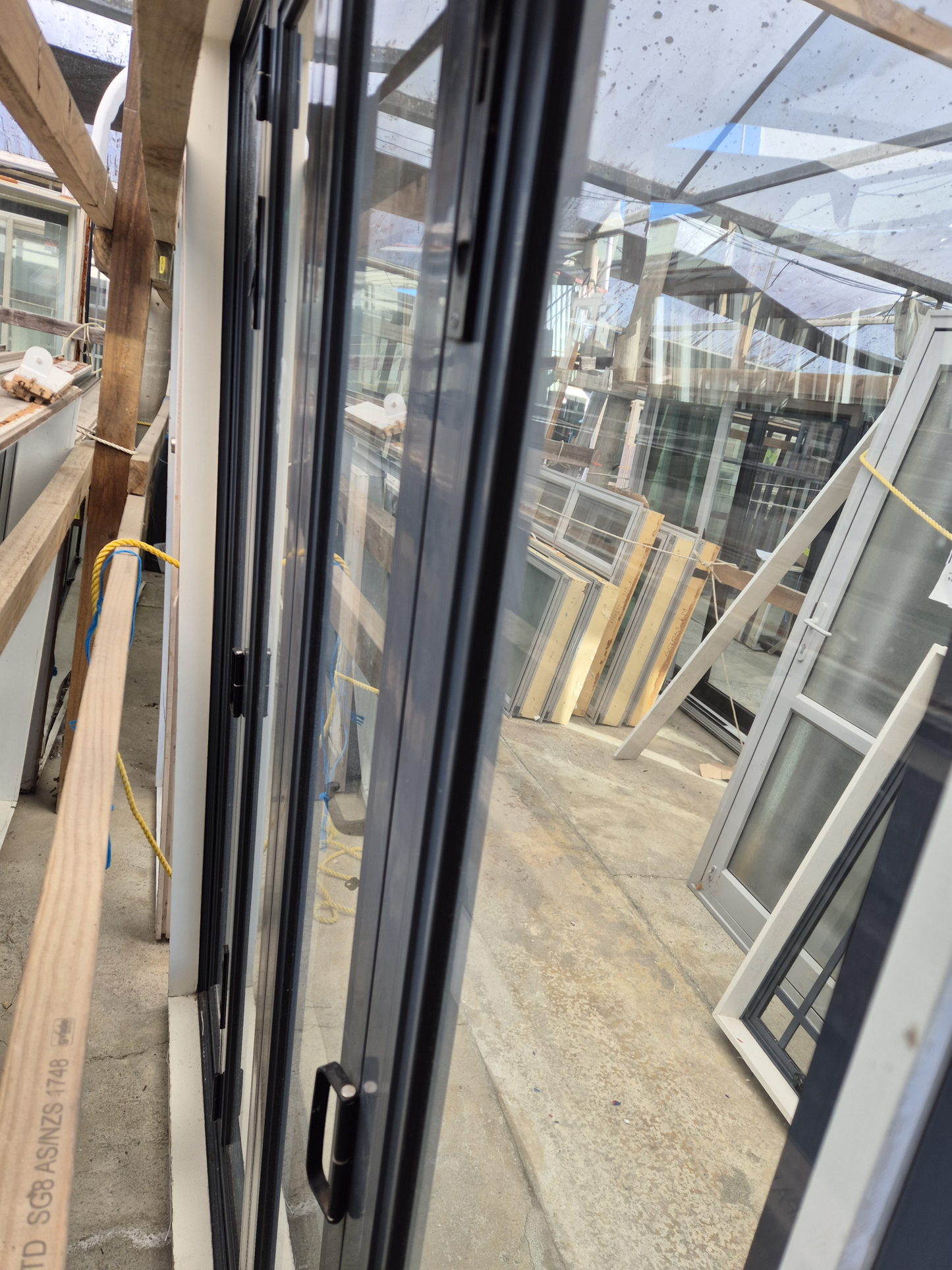 Aluminium Bi-folding door 2 H x 1.8 W #2377