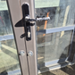 Ironsand French Doors with an opening window 2190 H x 2350 W #2380