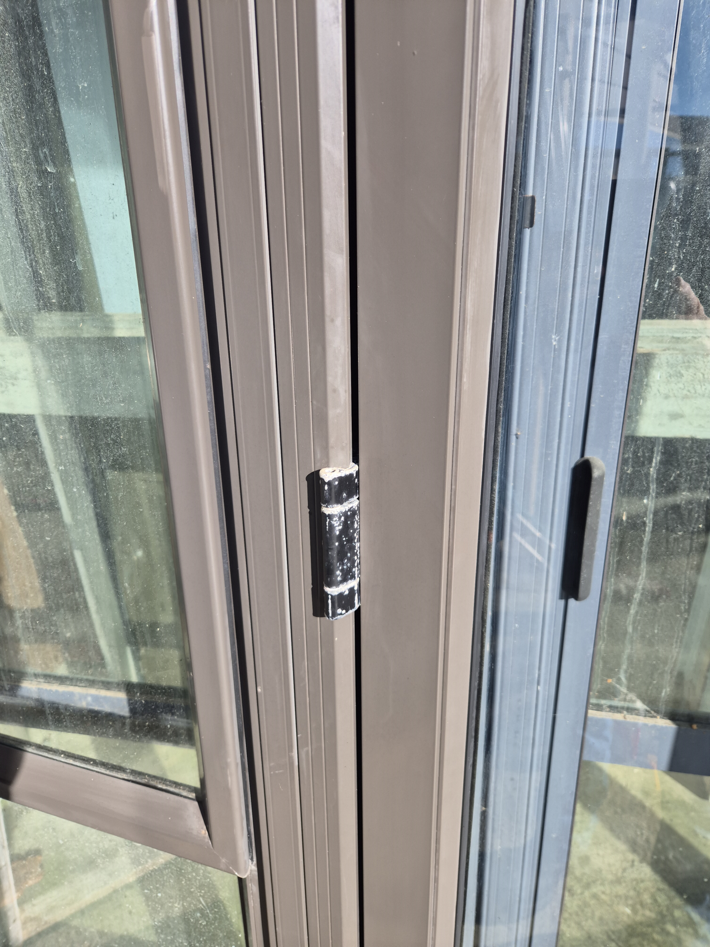 Ironsand French Doors with an opening window 2190 H x 2350 W #2380