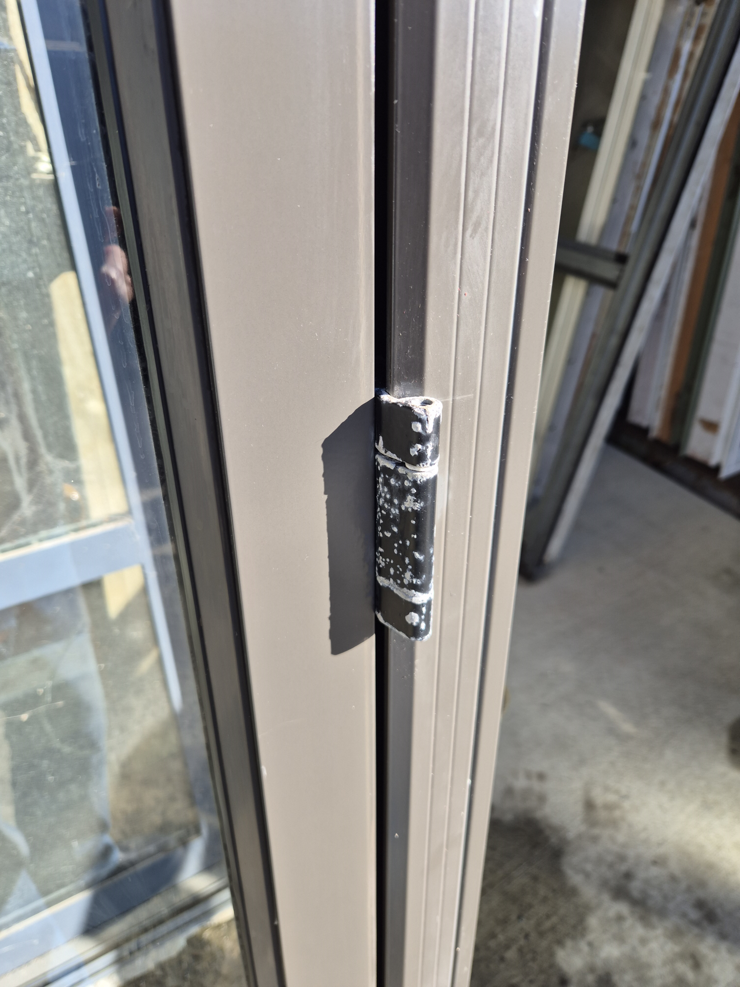 Ironsand French Doors with an opening window 2190 H x 2350 W #2380