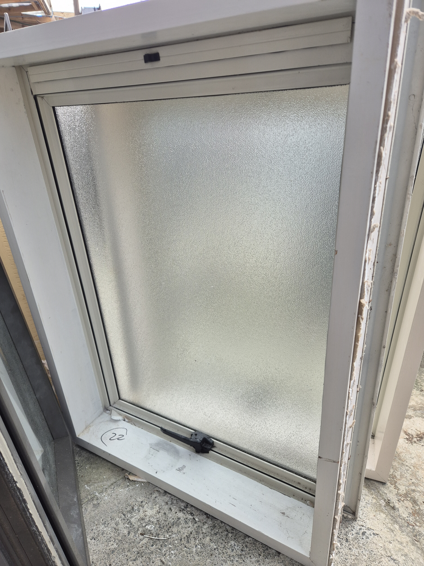 Cream Aluminium Toilet Window 800 H x 600 W #2382