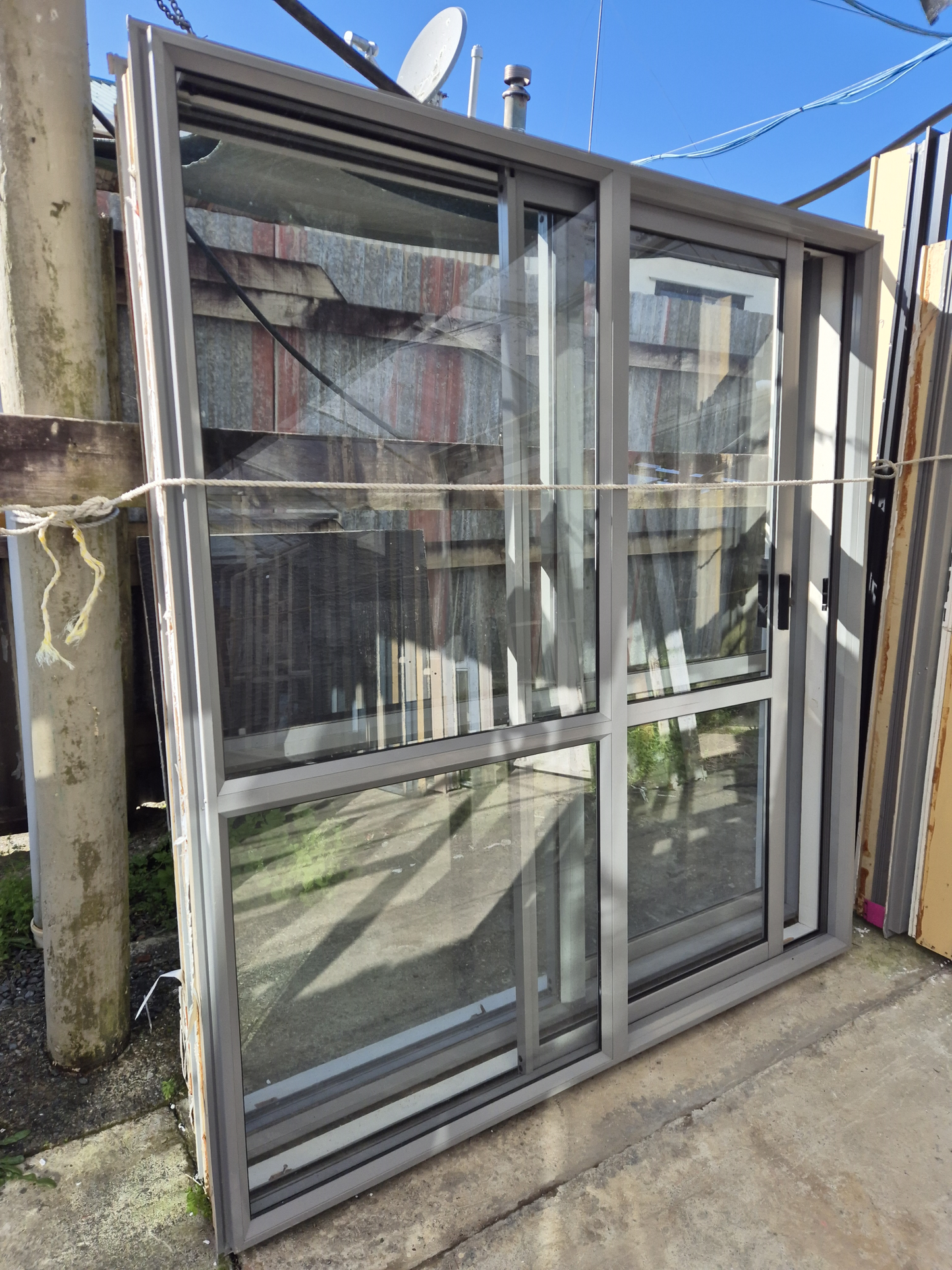 Sandstone Grey Ranchslider(s)1960H x 1.8W #2383 see matching joinery also listed