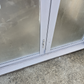 White Bifold door with external access door 2045 x 2460W #2075