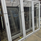 White Bifold door with external access door 2045 x 2460W #2075