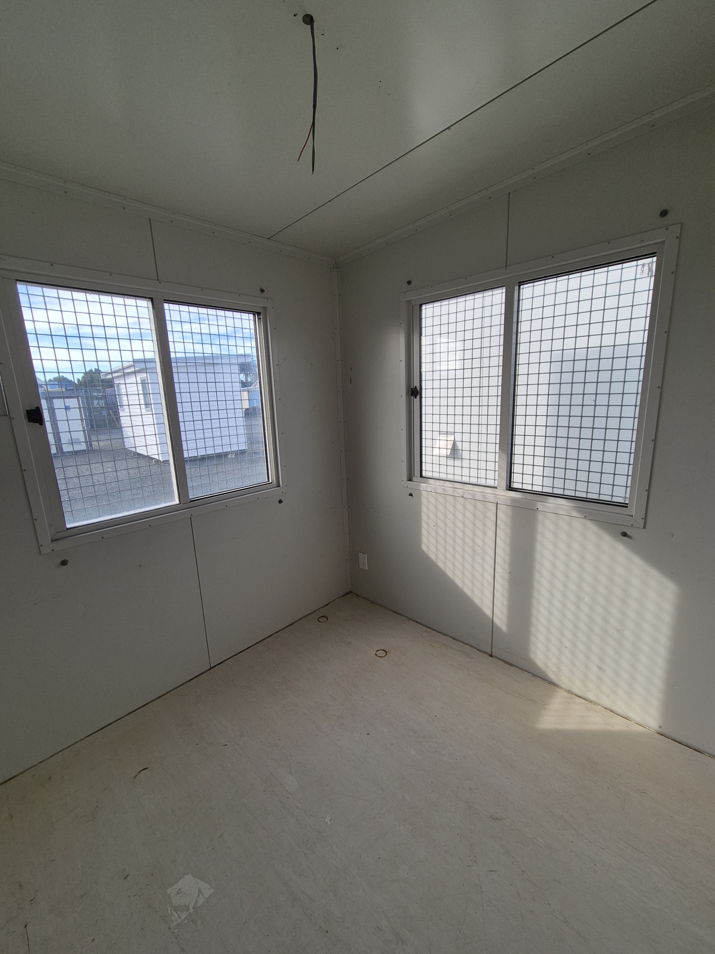 Small Portacom 2.4mSq Double glazed sliding windows. Matchin6x3m also available