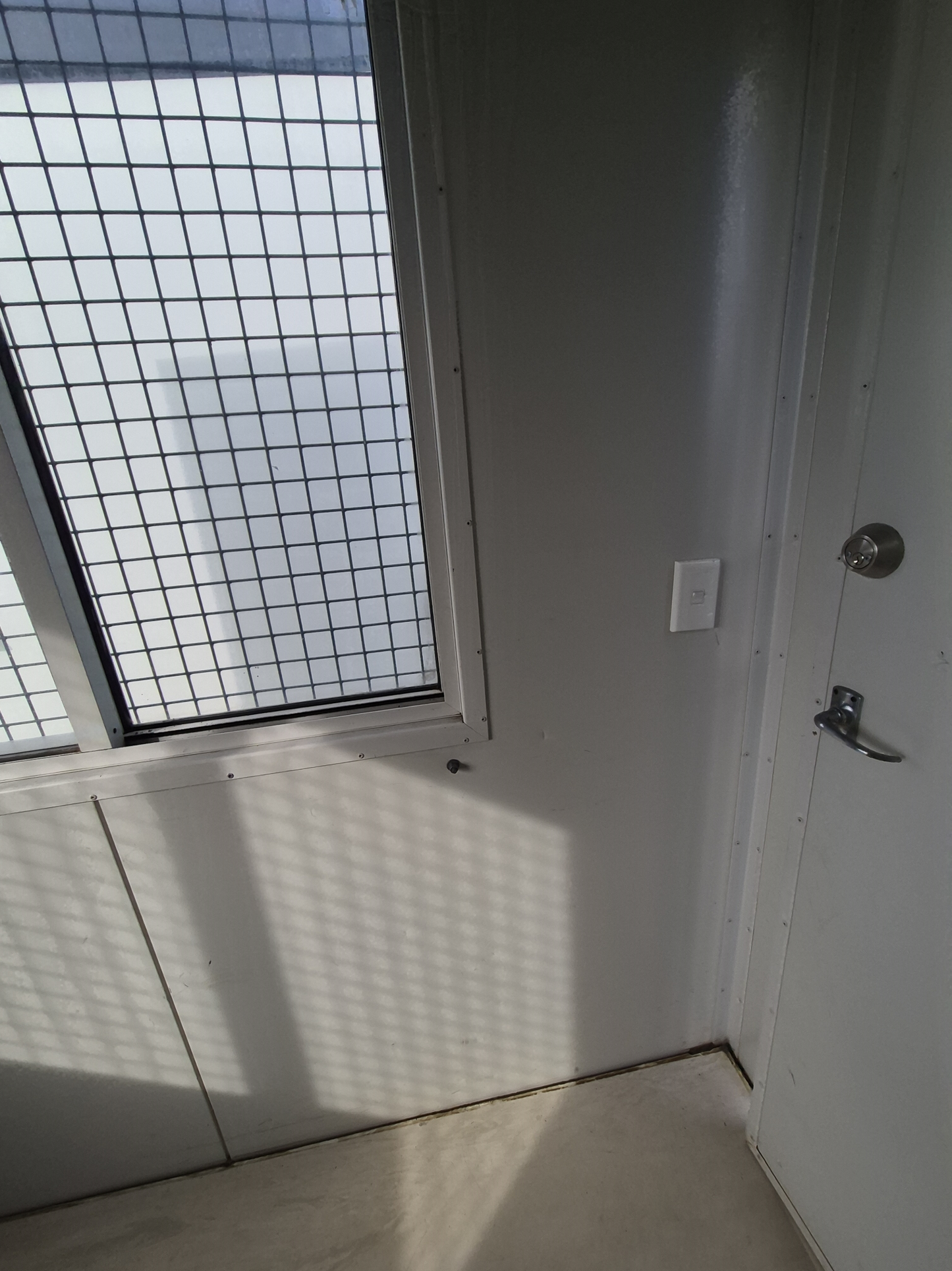 Small Portacom 2.4mSq Double glazed sliding windows. Matchin6x3m also available