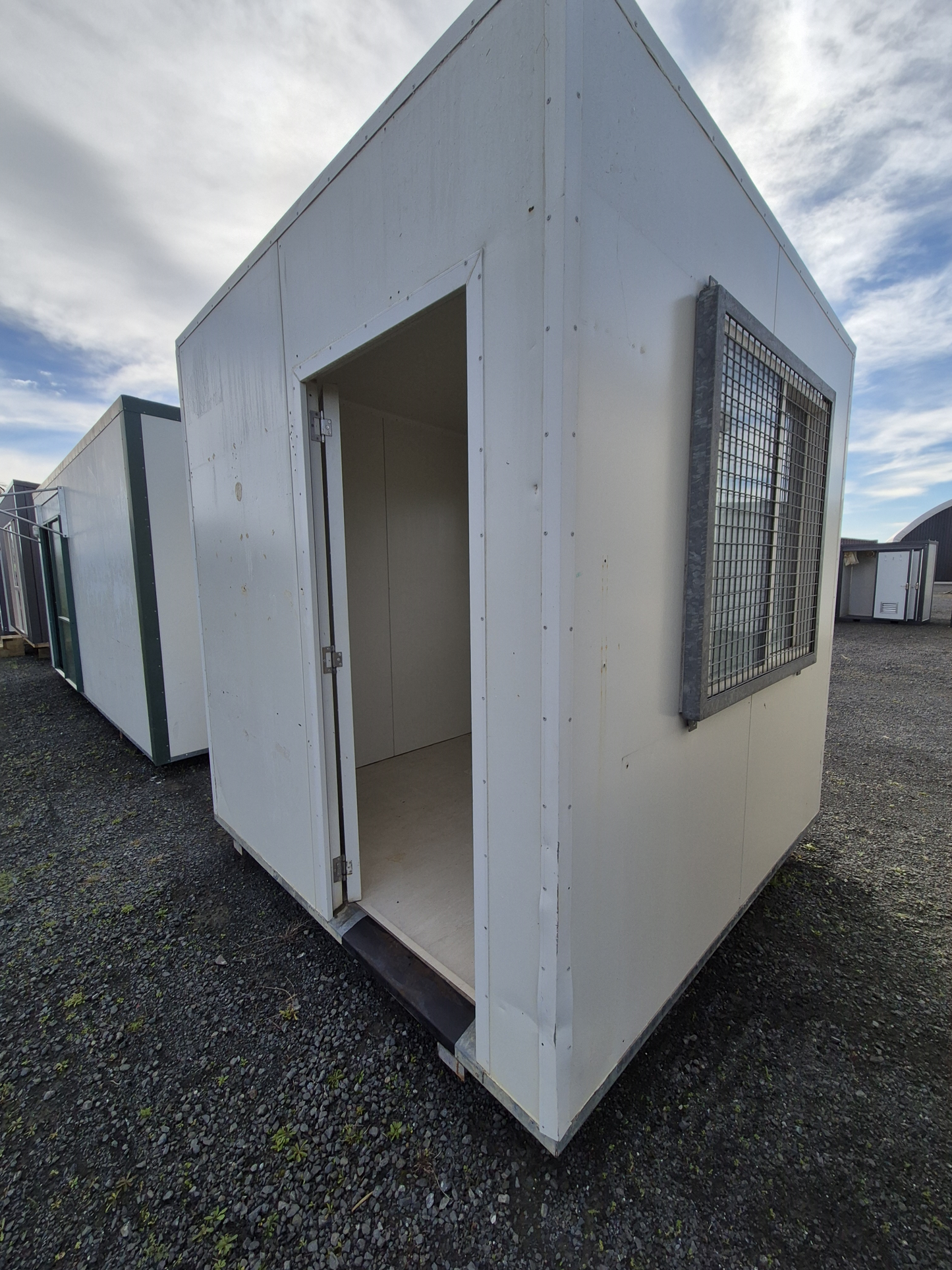 Small Portacom 2.4mSq Double glazed sliding windows. Matchin6x3m also available