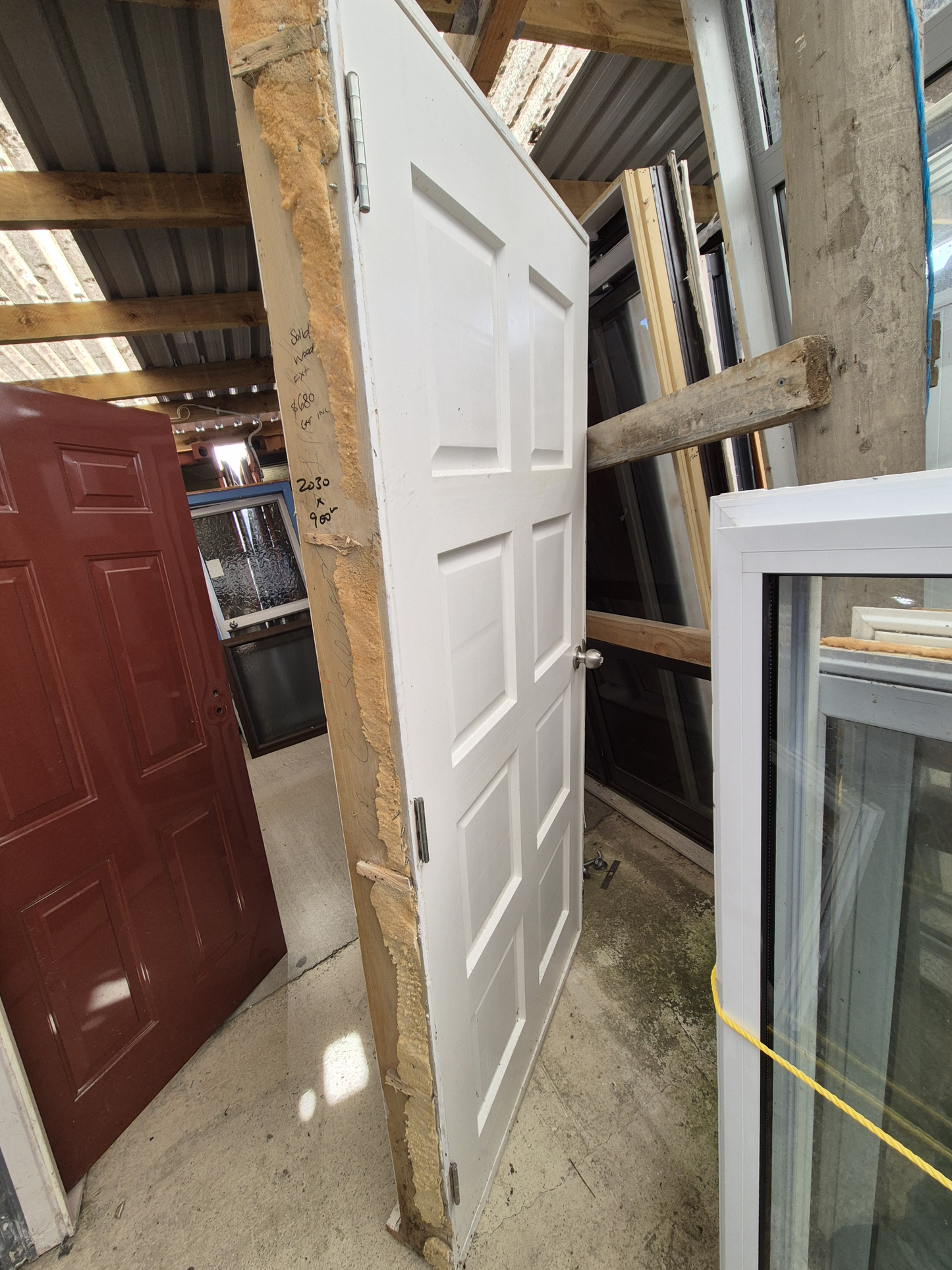 Single Exterior Wooden door 2030 H x 930 W #2067