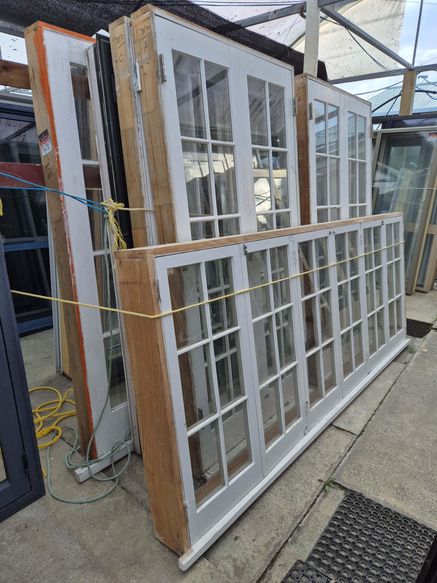 Colonial Wooden Bifolding Doors 2075 H x 2700 W #2086