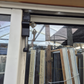 Cream Stacker Sliding Door 2m H x 2.4 W Gd Cond #2071