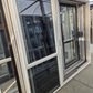 Cream Stacker Sliding Door 2m H x 2.4 W Gd Cond #2071