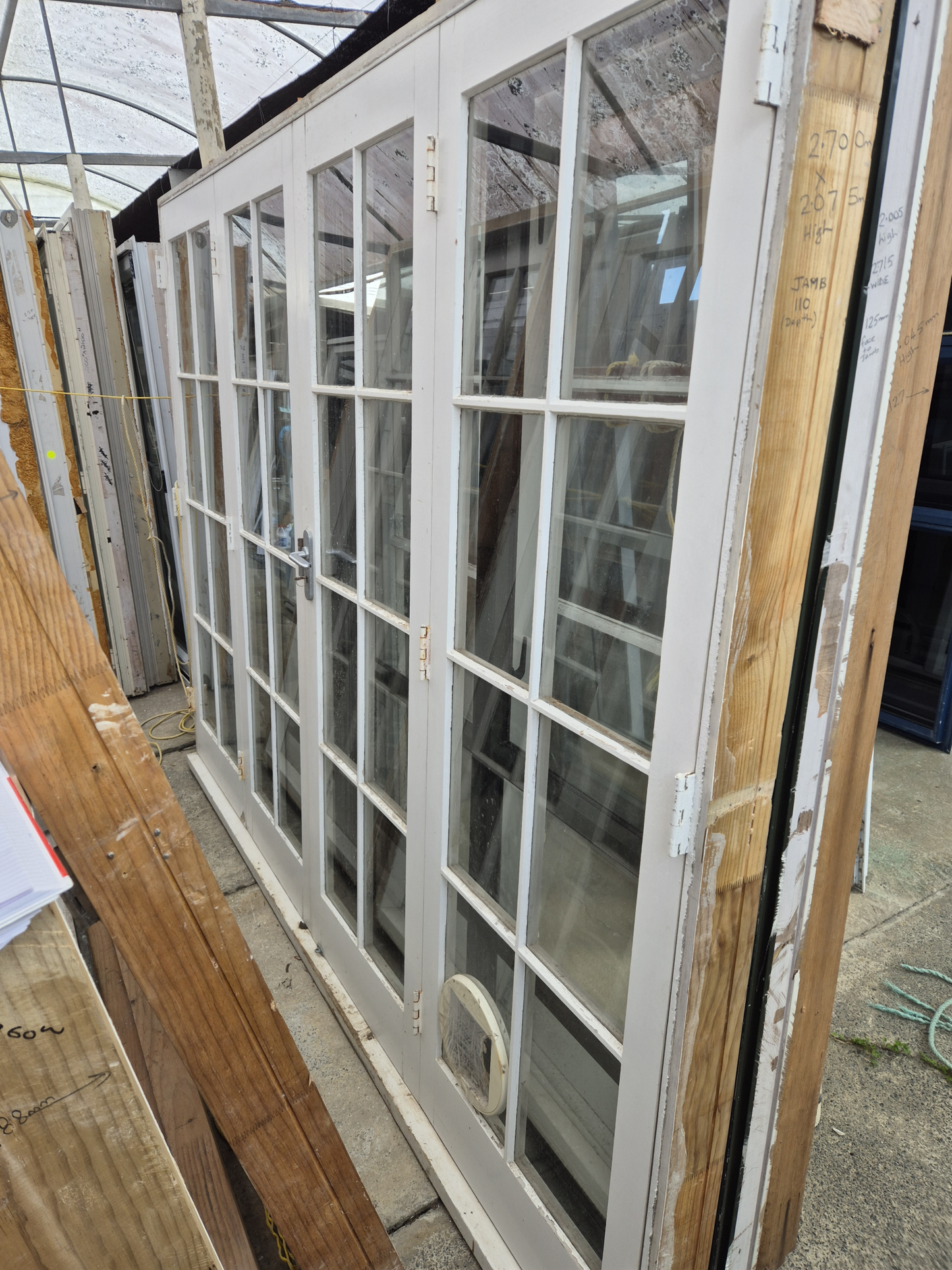 Colonial Wooden Bifolding Doors 2075 H x 2700 W #2504