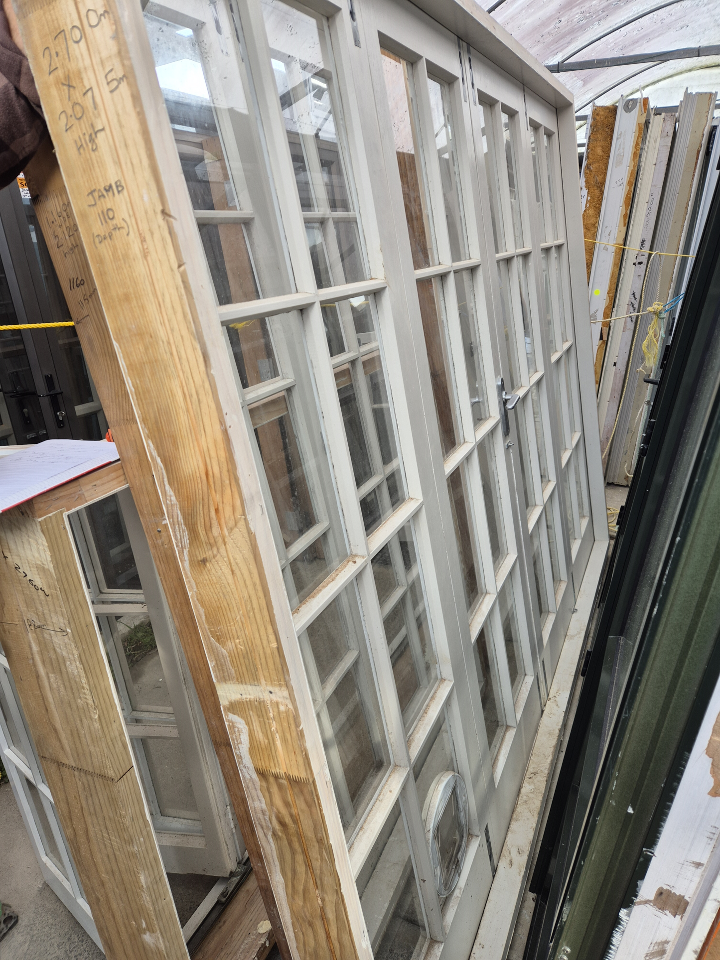 Colonial Wooden Bifolding Doors 2075 H x 2700 W #2504